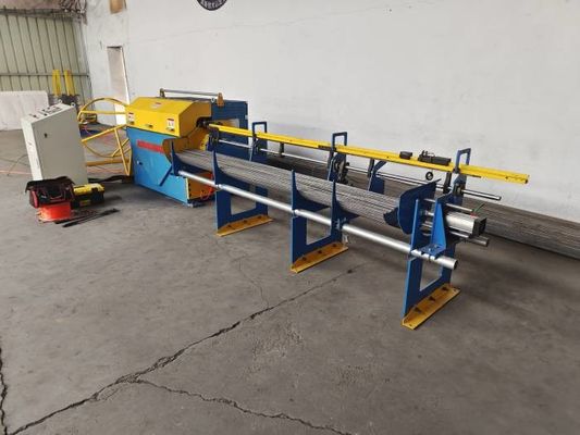 Ukuran Rebar 3-8mm Kawat Pelurus Dan Mesin Pemotong Panjang 6m